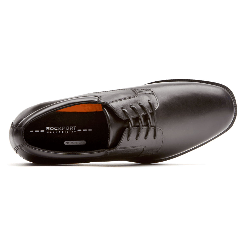 Rockport Pen Sko Herre Svart - Essential Details Waterproof Plain Toe - DYVL67412